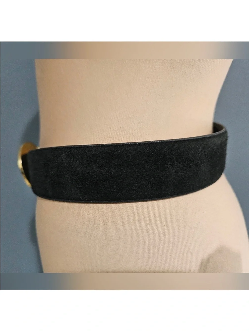 Vintage COMECO Black Suede 1.5